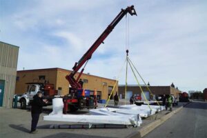 It was decided the best way to ship the sign was to lay it flat. It was decided the best way to ship the sign was to lay it flat.