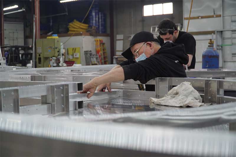 Trusting the expert advice of the Gregory Signs team, DSV settled on a custom fabricated, aluminum channel letter sign. Trusting the expert advice of the Gregory Signs team, DSV settled on a custom fabricated, aluminum channel letter sign.