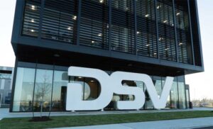 The finished sign at DSV’s Milton, Ont., plant. The finished sign at DSV’s Milton, Ont., plant.