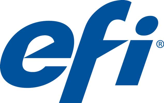 Logo for EFI™ VUTEk® Q5r roll-to-roll printer Demo-Cast.