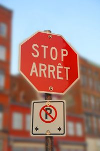 Photo © Bigstock The Halifax Regional Municipality will install more than 150 bilingual stop signs around Conseil scolaire acadien provincial (CSAP) schools. Photo © Bigstock