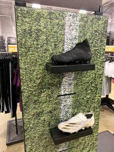 Companies such as Adidas use wide-format solutions in their in-store presentations.