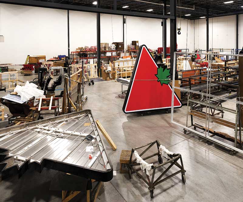 Examples of Canadian Tire signage throughout the years.