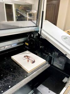 The printer used in Notes in Knots. 