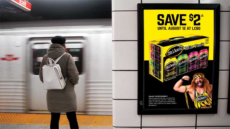 The ad running at a TTC subway station.