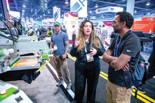 An exhibitor at the expo.
