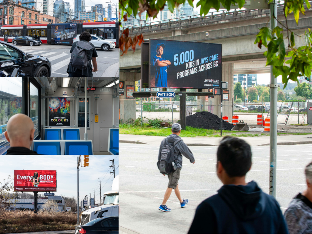 A collage of the media grant campaigns from 2024.