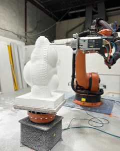 CNC machine at work.