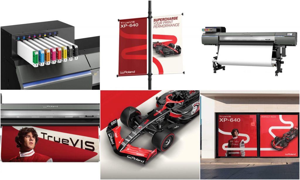 A collage showcasing prints and printers.