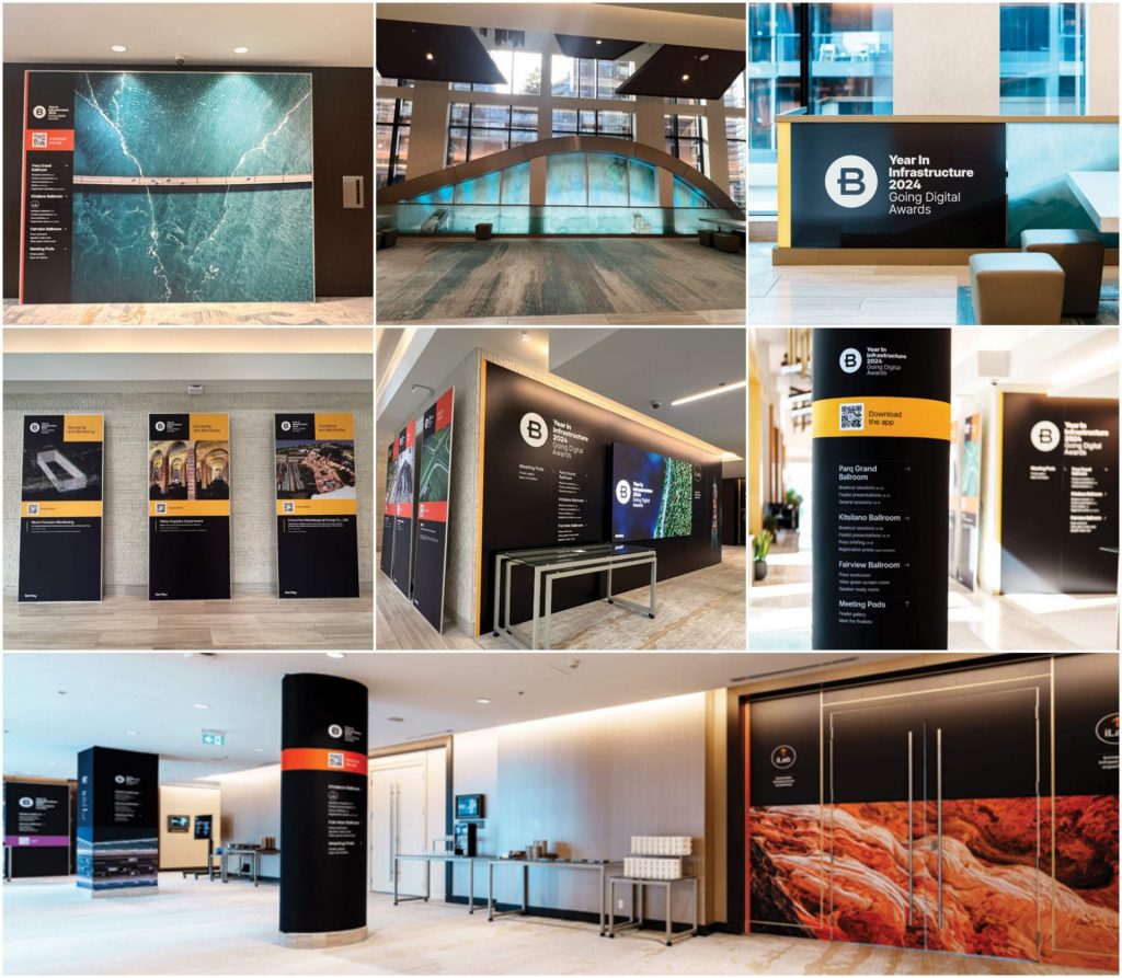 A collage of the different types of displays.