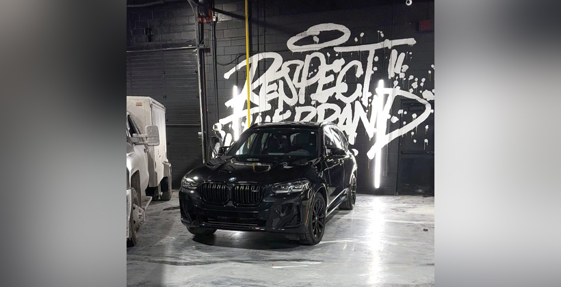 The car wrapped and ready.