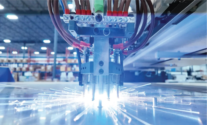 CNC machine at work.