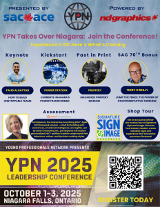 The poster with all the info on it