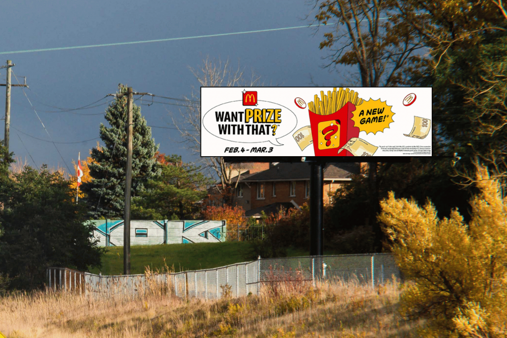 An outdoor billboard.
