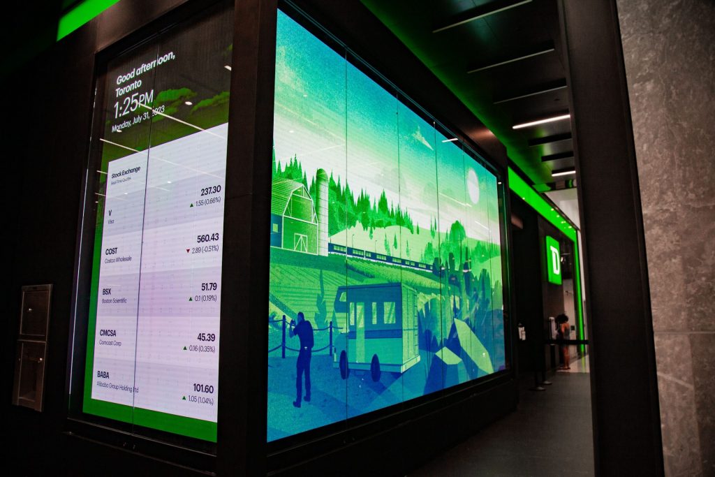 The digital display from another angle.