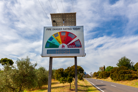 The danger rating sign.