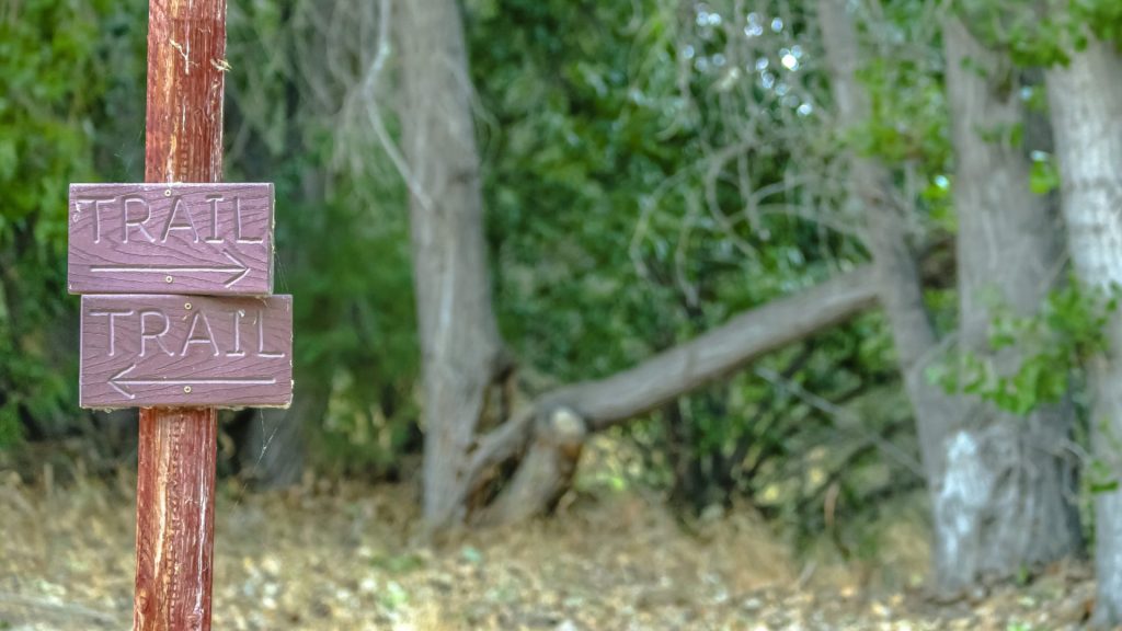 A stock image of trail signage.