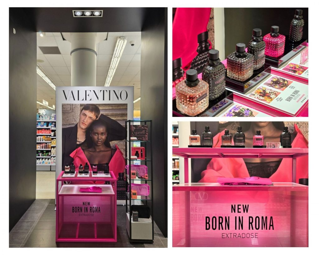 A collage of the brand activation in display.