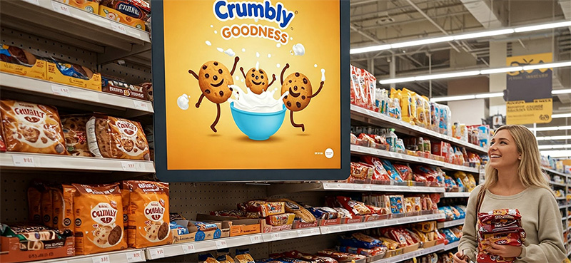 Another in-store digital sign.