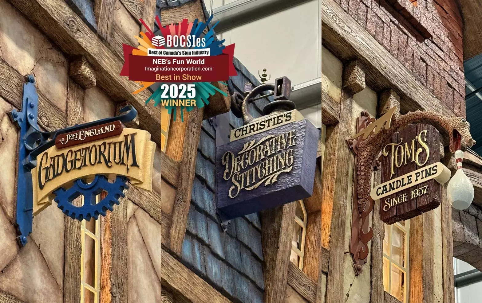 A collage of the signs.