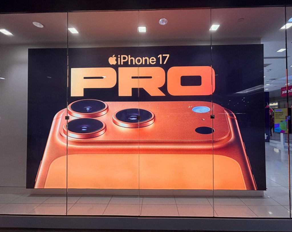 A close-up of the display.