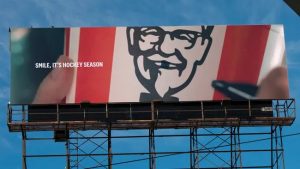 The culture-first campaign is featured on a slew of billboard ads and is a testament to the fast food giant’s commitment to the game.