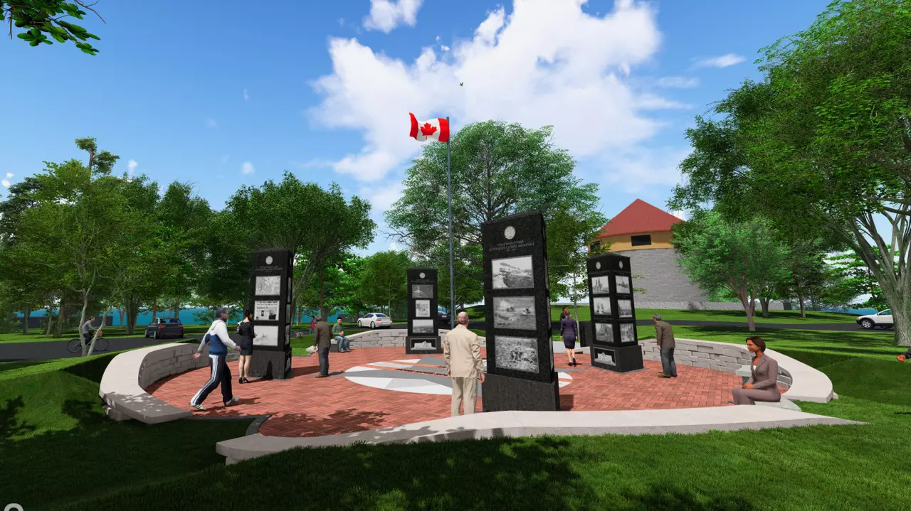 A rendering of the monument.