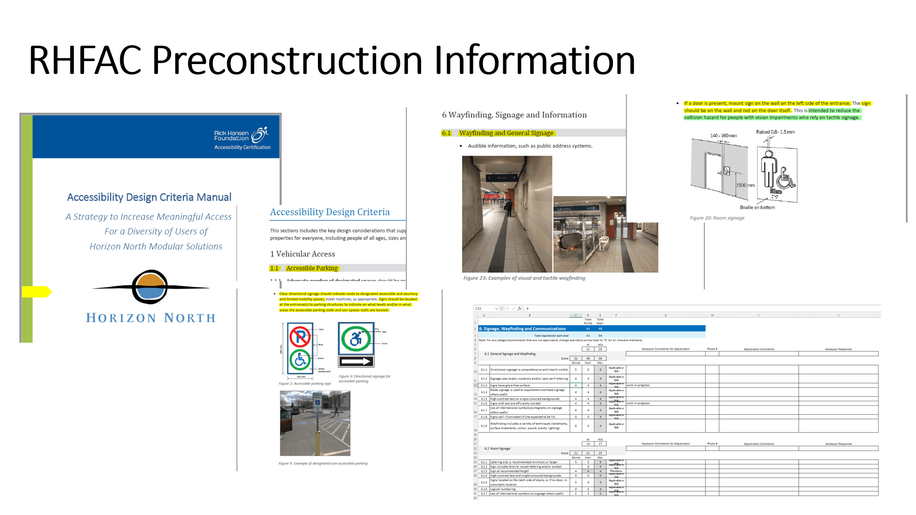 RHFAC Preconstruction Information