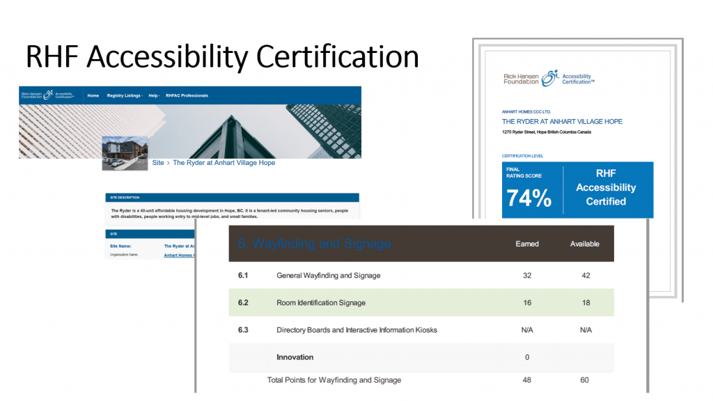 RHF Accessibility Certification