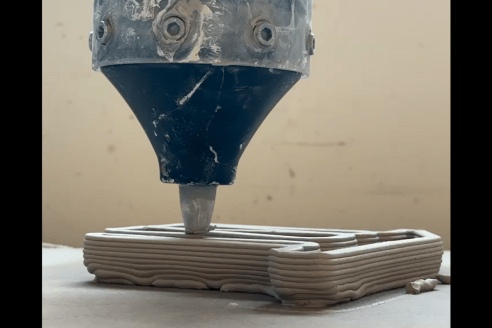 3D printing in process.