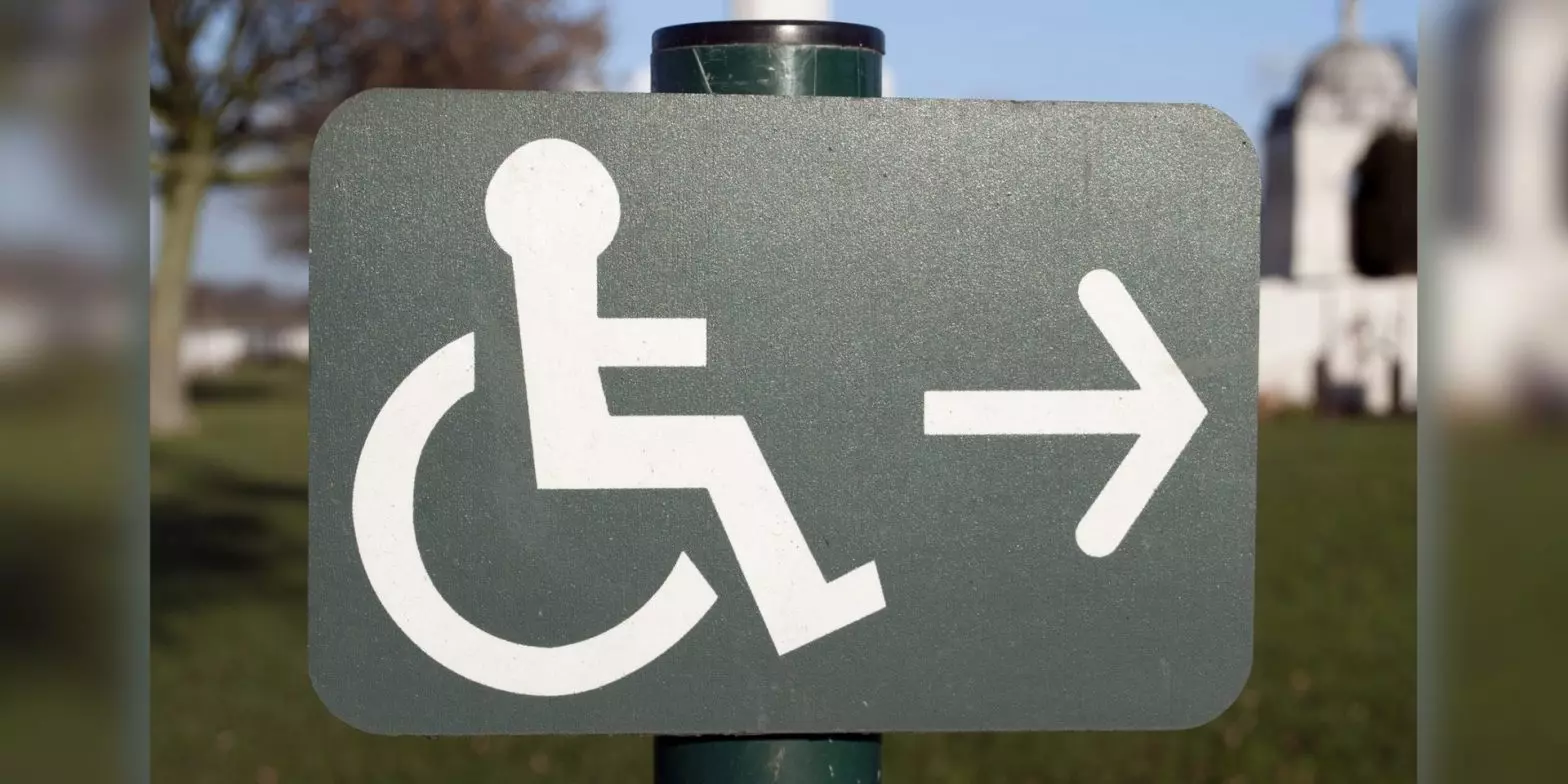 Accessible sign board.