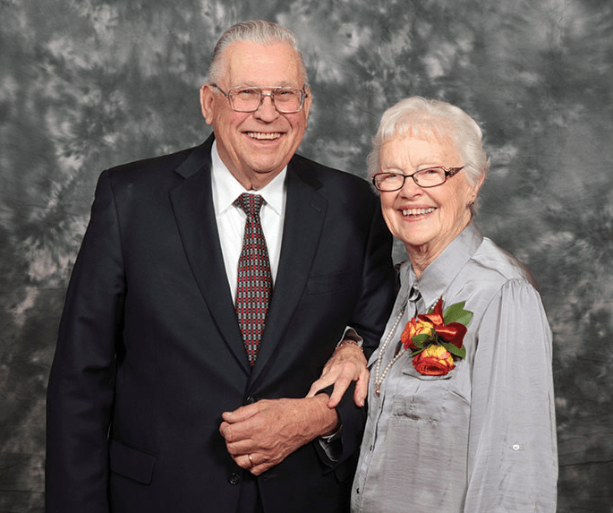 Jim and Sharon Weinel pose for a photo.