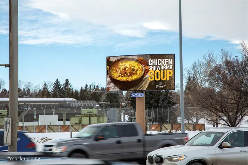 One of the billboards.