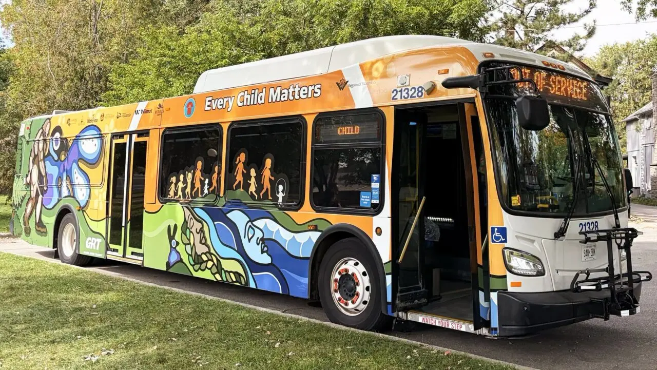 The bus wrapped.
