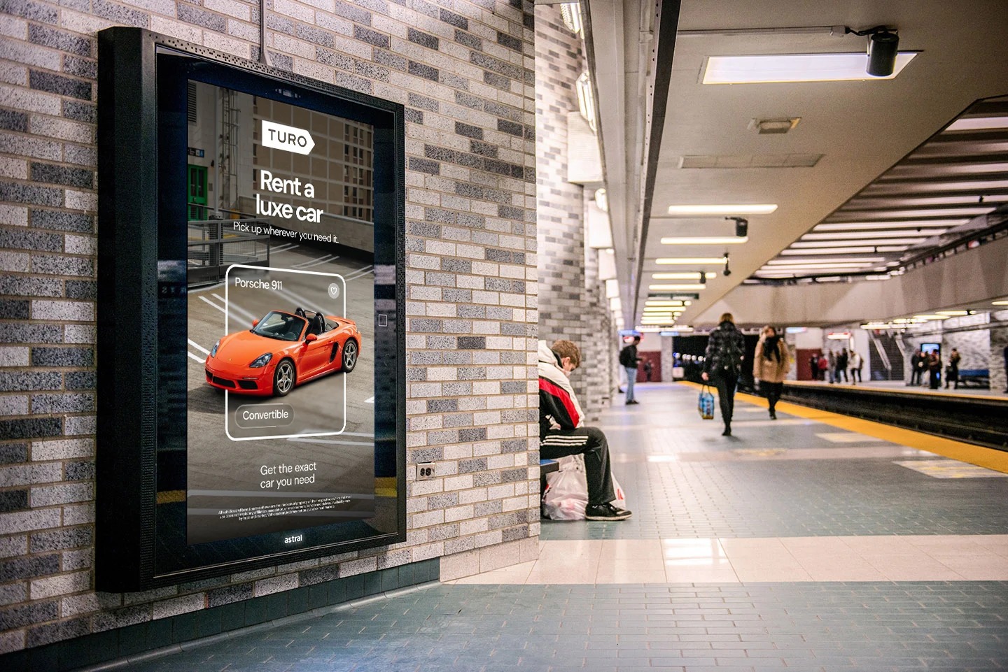 One ad at the subway station.