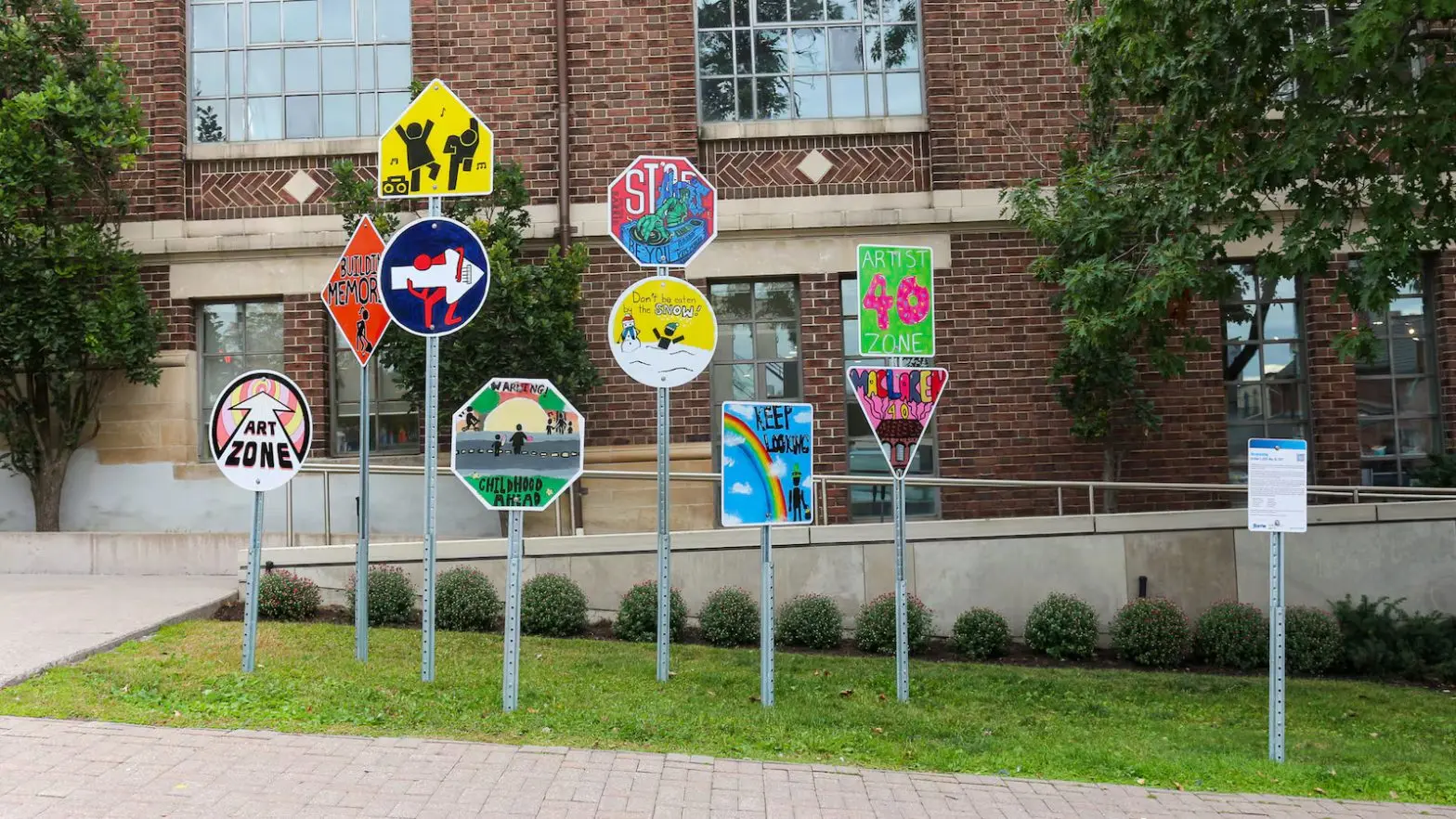 The street signs designed.