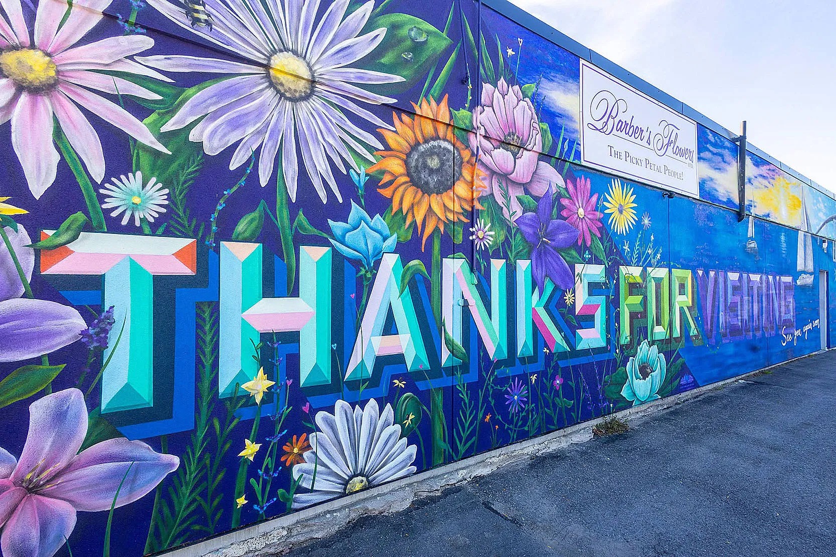 The Belleville mural is on full display.